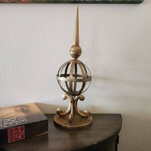 Metal lightweight lightning rod ball spike industrial home decor poker bronze go